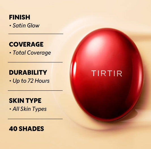 TIRTIR- Base de maquillaje estilo cushion con protector solar Mask Fit Red Cushion Mini